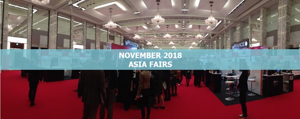 Three major international fairs in November 2018 - Meet up with Balguerie and WS Logistics