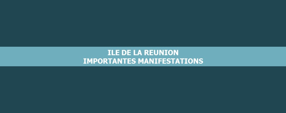 Importantes manifestations à l'ile de la Réunion